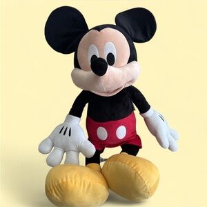 Disney Giant Mickey Mouse Plush - Black, Red, Yellow